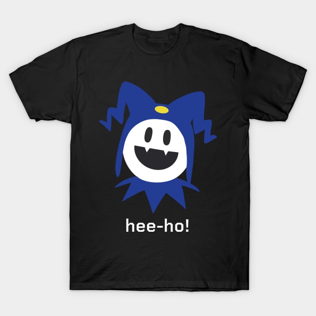 Jack Frost Shin Megami Tensei - white text T-Shirt by Raquel’s Room